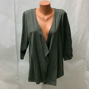 Maurices 3/4 sleeves open front Lace Up Back Cardigan XL new